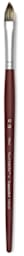 Royal Langnickel SableTek Brushes - Short handled Filbert brush shown upright
