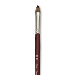 Royal & Langnickel SableTek Brush - Filbert, Short Handle, Size 14