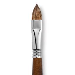Escoda Versatil Brush - Filbert, Size 16, Long Handle close up