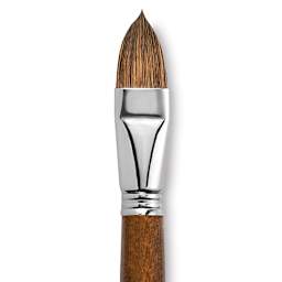 Escoda Versatil Brush - Filbert, Size 24, Long Handle close up