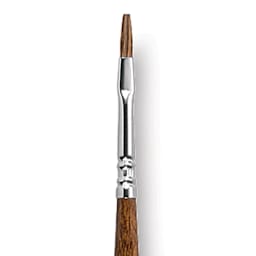 Escoda Versatil Brush - Flat, Size 2, Long Handle close up