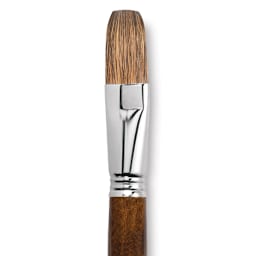 Escoda Versatil Brush - Flat, Size 22, Long Handle close up