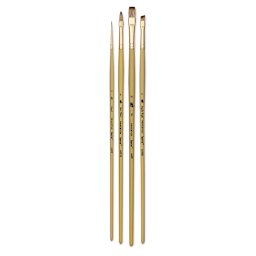 Princeton Imperial Brushes Set - Four assorted long handled brushes shown upright