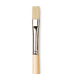 Da Vinci Chuneo Synthetic Hog Bristle Brush - Clsoeup of Size 6 Bright Brush