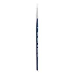 Silver Brush Bristlon Stiff White Synthetic Brush - Monogram Liner, Size 1, Short Handle