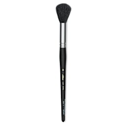 Silver Brush Black Goat Silver Mop Brush - Round, Size 14, Short Handle (full length)