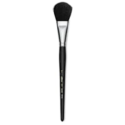 Silver Brush Black Goat Silver Mop Brush - Oval, Size 1", Short Handle (full length)