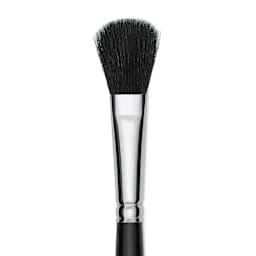 Silver Brush Black Goat Silver Mop Brush - Oval, Size 1/2", Short Handle (close-up)