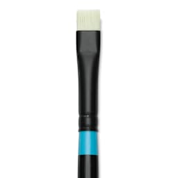 Princeton Series 6500 Aspen Synthetic Brush - Size 4, Short Bright, Long Handle, close-up