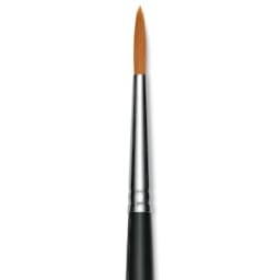 Utrecht Synthetic Sablette Round - Size 4, Short Handle, close-up