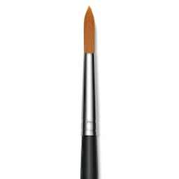 Utrecht Synthetic Sablette Round - Size 8, Short Handle, close-up