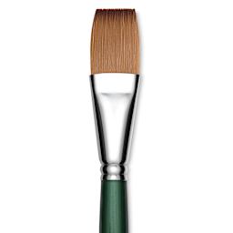 Utrecht Series 6150 Synthetic Golden Taklon Watercolor Brush - Flat, Size 1"
