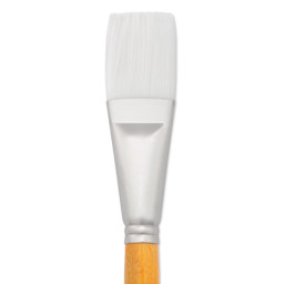 Utrecht Series 300 White Taklon Brush - Flat, Size 16
