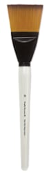 Simply Simmons XL Soft Synthetic Brushes - Flat Brush approximately 76 ml wide shown upright