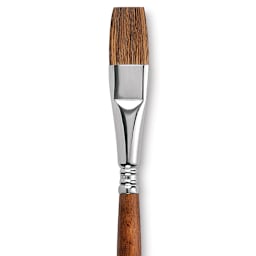 Escoda Versatil Brush - Flat Wash, Size 1/2", Short Handle close up