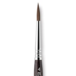 Escoda Versatil Brush - Travel Round, Size 4, Short Handle close up
