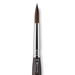Escoda Versatil Brush - Travel Round, Size 10, Short Handle close up