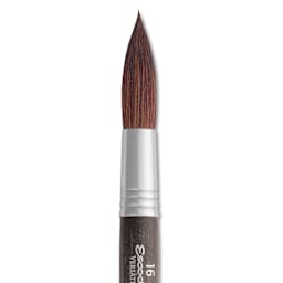 Escoda Versatil Travel Brush - Round, Short Handle, Size 16, close-up