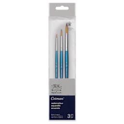 Winsor & Newton Cotman Watercolor Brush Set - Set 2, Set of 3, Short Handle