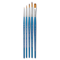 Winsor & Newton Cotman Watercolor Brush Set - Set 4, Set of 5, Short Handle
