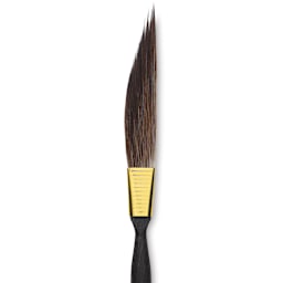 Da Vinci Casaneo Synthetic Squirrel Watercolor Brush - Sword Striper, Size 1, Short Handle, Synthetic, close up