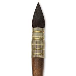 Isabey Vintage Siberian Blue Squirrel Brush - Quill Mop, Size 12