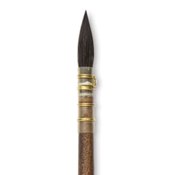 Isabey Vintage Siberian Blue Squirrel Brush - Quill Mop, Size 4/0