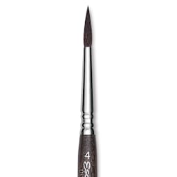 Escoda Último Synthetic Squirrel Brush - Travel Round, Size 4 (close-up)