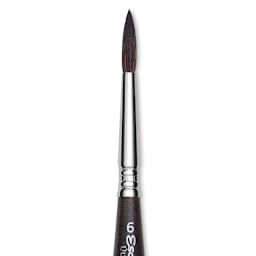 Escoda Último Synthetic Squirrel Brush - Travel Round, Size 6 (close-up)