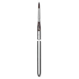 Escoda Último Synthetic Squirrel Brush - Travel Round, Size 8 (handle separated from cap)