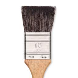 Escoda Último Synthetic Squirrel Brush -  Mottler, Size 15 (close-up)
