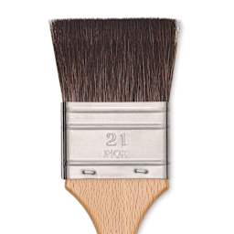 Escoda Ultimo Synthetic Squirrel Brush - Mottler, Size 21 (close-up)