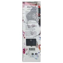Da Vinci Cosmotop Spin Brushes - Assorted, Set of 4 with Carrying Bag, back of the packaging