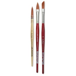 Da Vinci Cosmotop Spin Brushes - Assorted, Short Handle, Box Set of 3