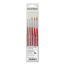 Da Vinci Cosmotop Spin Brushes - Small Rounds, Set of 5, Short Handle