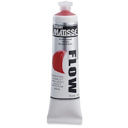 Matisse Flow Acrylic Paint - Naphthol Scarlet, 75 ml