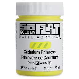 Golden SoFlat Matte Acrylic Paint - Cadmium Primrose, 59 ml, Jar
