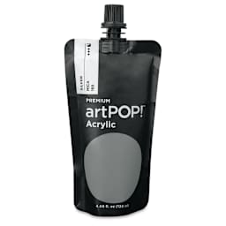 artPOP! Heavy Body Acrylic Paints - Silver, 120 ml Pouch