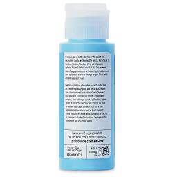 Plaid FolkArt Glow In The Dark Acrylic Paint - Blue, 2 oz, Bottle (Back)