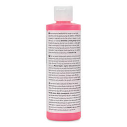 DecoArt Fluid Art Ready-To-Pour Acrylic - Neon Pink, 8 oz Bottle (Back)