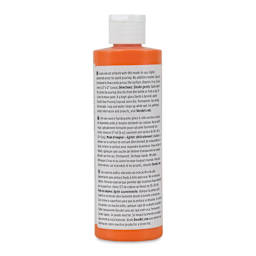 DecoArt Fluid Art Ready-To-Pour Acrylic - Vivid Orange, 8 oz Bottle (Back)