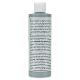 DecoArt Fluid Art Ready-To-Pour Acrylic - Silver (Metallic), 8 oz Bottle (Back)