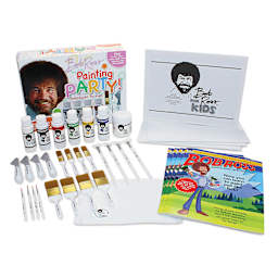 Bob Ross for Kids Painting Party Kit set contents
