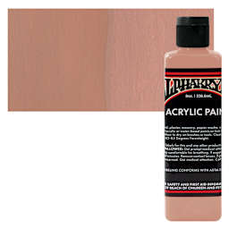 Alpha6 Alphakrylic Acrylic Paint - Blush, 8 oz bottle and swatch