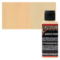 Alpha6 Alphakrylic Acrylic Paint - Orange Sherbet, 5 oz bottle and swatch
