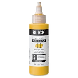 Blick Artists’ Fluid Acrylic - Transoxide Yellow, 100 ml