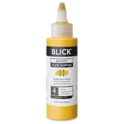 Blick Artists’ Fluid Acrylic - Nickel Azo Yellow, 100 ml