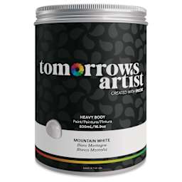 Tomorrow's Artist Eco-Friendly Heavy Body Acrylic Paint - Mountain White, 500 ml