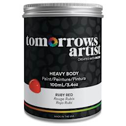 Tomorrow's Artist Eco-Friendly Heavy Body Acrylic Paint - Ruby Red, 100 ml