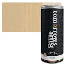 Tomorrow's Artist Eco-Friendly Heavy Body Acrylic Paint - Thalia Blonde, 1 L jar and swatch